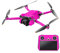Skins4u Drohnen Aufkleber Skin Sticker Set Folierung für DJI Mavic Mini 3 Pro fluoreszierende Neon hochglanz Folie (neon pink)
