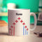 Red Arrow Plane Personalised Mug - Add Any Name - Gift for Aeroplane Lovers, Plane Enthusiast - Present for for Him, Her, Dad, Grandad, Brother, Uncle, Husband, Friend, Pilot - 11oz Ceramic Cup