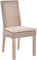 Krines Home Esszimmer Loomstuhl Esszimmerstuhl Loom Holzrahmen Küchenstuhl mit Kissen (Vintage Weiss)