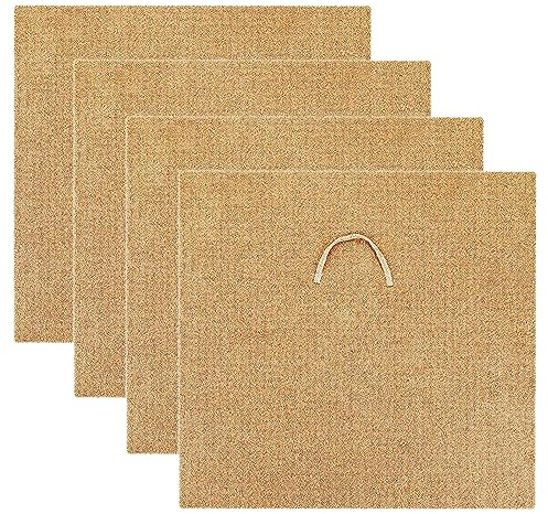 4pcs Worm Bin Blanket, 60 * 60cm Bin Jute Fibre Mat, Worm Farm Blanket, Keep Worrms Dark Moist and Warm for Outdoor Garden, Compost Bin, Worm Farm, Compost Factory