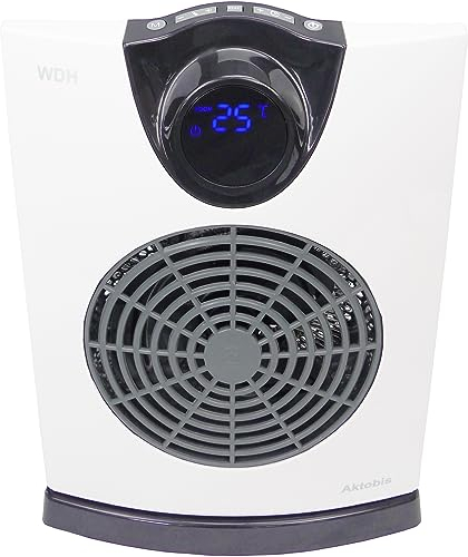 Aktobis Termoventilador, Termoventilador eléctrico, Termoventilador de baño, Termoventilador de estancias húmedas WDH-E20 (2 kW) IP21
