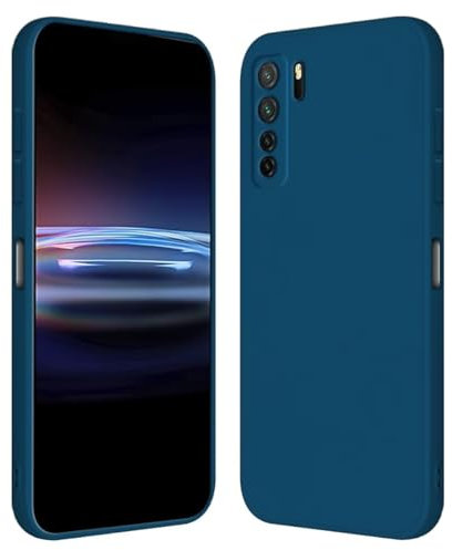 RankOne Funda para Huawei P40 Lite 5G (6.5 Inches) Carcasa de Silicona de TPU Suave - Azul Zafiro