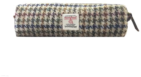 TAILORMAP Harris Tweed Federmäppchen, großes Fassungsvermögen, Federmäppchen mit Reißverschluss, für Damen und Herren (Nr. 614)