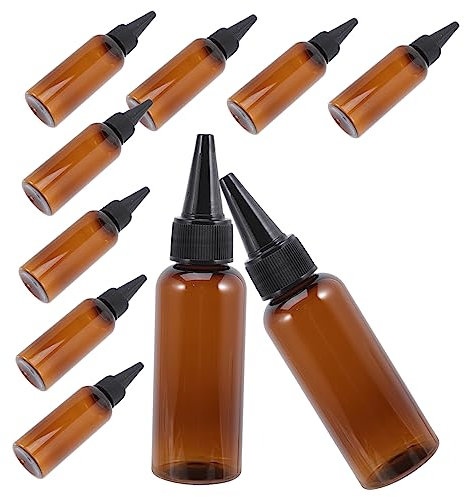 POPETPOP 10 Pièces Flacons Applicateurs Souples Pour Huile Capillaire Teinture Shampooing Avec Embout Fin Pour Application Précise Lot De Rechargeables