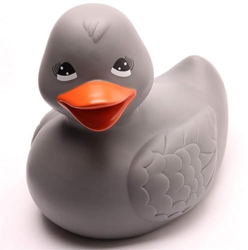 Badeente XXL Maja - grau I Gummiente I Quietscheente