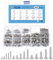 DTGN 304 Stainless Steel Phillips Round Pan Head Self-Tapping Screws Assortment Kit- Wood Screws,Washed Silver(Size:M2x4-M4x25-500pcs)