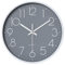 Wanduhr, geräuschlos, Nicht tickend, 20,3 cm, kleine Wanduhren, batteriebetrieben, dekorativ, modern, runde Wanduhr für Büro, Zuhause, Badezimmer, Küche, Schlafzimmer, Schule, Wohnzimmer - Grau