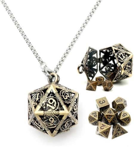KSJEHW Mini DND Dice Set Würfelset für Dungeon und Dragons MTG RPG D&D D20, D12, D10, D%, D8, D6, D4, Polyedrische Würfel Set DND Zubehör Geschenk