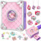 Jubilin Schmuck Basteln Mädchen, 79 Stück DIY Kinderschmuck Armbänder Bastelset Kinder Spielzeug, Ketten, Ringe Set Spielzeug Geschenke für 3+ Jahre alt, Geburtstagsgeschenk