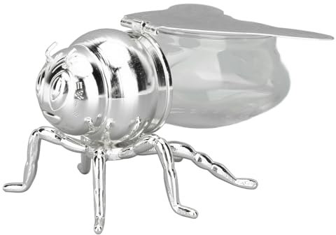 Tarro de Miel en Forma de Abeja, Recipiente de Vidrio para Miel, Recipientes para Miel, Dispensador de Miel, Jarabe Decorativo, Condimento, Azucarero, Tazón para Cocina, Hogar,