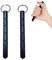 PTAHAN 2-teiliges Selbstverteidigungs-Schlüsselanhänger-Set, tragbar, Metall, 2 Stück, Aluminium, stumpfe Kraft in Schwarz, Schwarz, Small