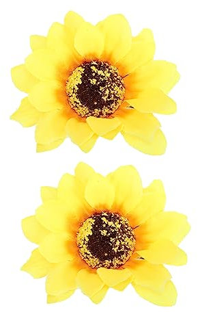 Amosfun 2 Stücke Sonnenblumen Serviette Schnalle Stoff Serviette Blume Für Dinner