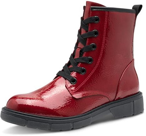 Marco Tozzi Damen 2-25282-41 Stiefelette, Dk.Red Pat, 40 EU