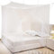 Bianco Zanzariera da Letto Quadrata,Zanzariera Letto,Baldacchino per Letto Singolo Matrimoniale,Leggero e Traspirante Zanzariera Pieghevole da Letto,Adatta per Casa e Campeggio 180x200x165cm