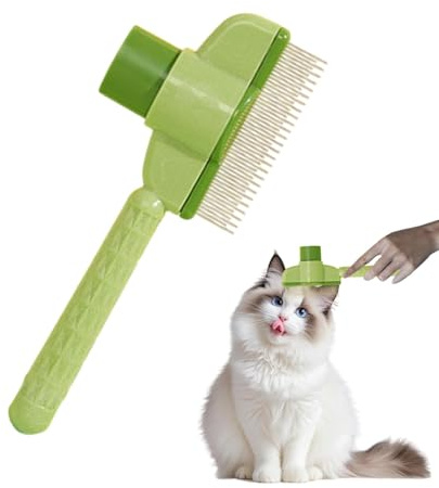 Kustimantu Katzenbürste für Haarentfernung und Haarentfernung für Haustiere – Defurar Cat Deshedder Kamm | Haarentfernungsbürste für Haustiere, Hundefriseur, Reinigung und Bürste