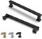 ELEBUILD 12 Pack, 128mm, Black, Kitchen Cupboard Door Handles, Cabinet Handle Drawer Pulls for Wardrobe Bathroom