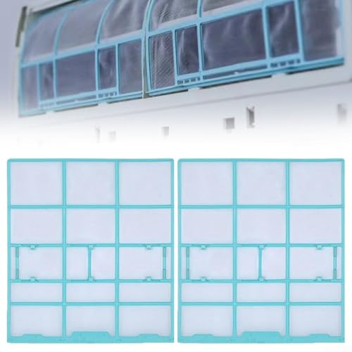 HOHOVYVY Klimaanlage Filter Set Staubschutz für Inneneinheit Split Klimageräte 2 Stück Staubfilter(25.3 * 28)