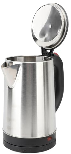 Wasserkocher Edelstahl 2,5 L Walfront mit Trockenlaufschutz und schnell kochend für Tee und Kaffee für Studenten (EU Stecker 220 V)