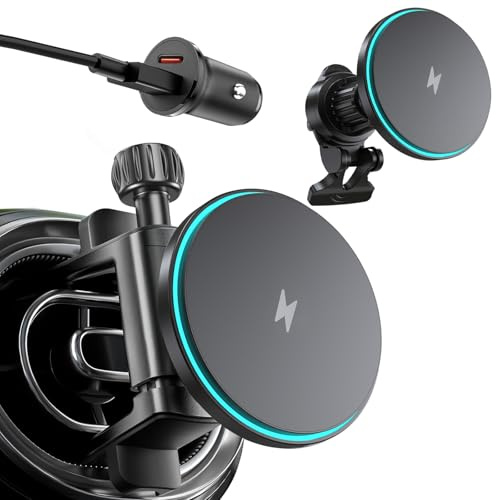 15W Autohalterung mit Ladefunktion, Schnelles Laden Qi2 Handyhalterung Kompatibel mit A/B/C/E/G/GLA/GLK Mercedes Benz, Runde Lüftung-Schnelllade Auto Ladegerät für iPhone 17-12 Pro/Max & Samsung