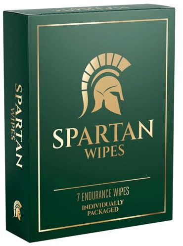 Spartan Wipes Verzögerungstücher für Männer – Länger durchhalten & mehr Kontrolle – 7 einzeln verpackte Tücher – Für Ausdauer & Performance