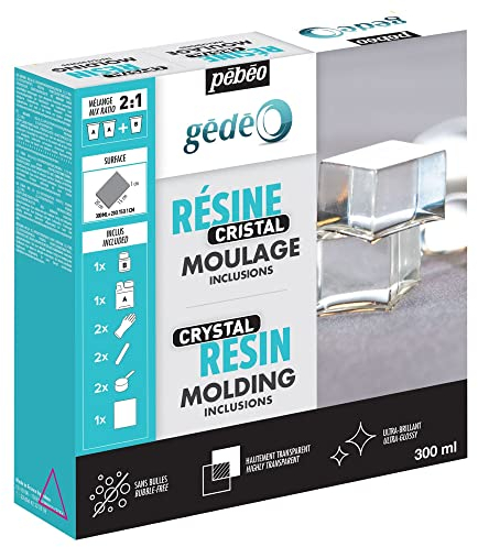 Gedeo – Resina de Cristal 300 ml, Transparente (el empaque Puede diferir)