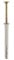TIMCO Nylon Hammer Fixing - M8 x 100 - Gold - Box of 100