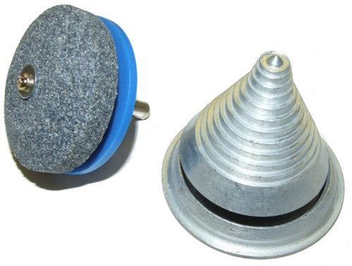 lawnmower Rotary Blade Sharpener/ Balancer Set Fits Most Power Drills With Chuck
