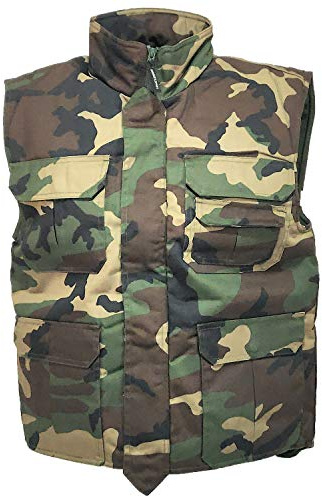 fratelliditalia.org Gilet imbottito caccia cotone uomo donna invernale mimetico trapuntato - Personalizzabile con il tuo logo