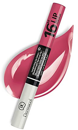 Dermacol - Longlasting Lip Colour Tono:4 - Rossetto + lipgloss, n. 6 rossetto rosa-viola ricco, 7,1 ml