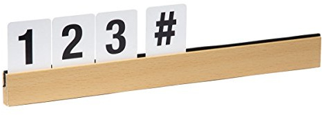 Contacto Buchstabenleiste Teak