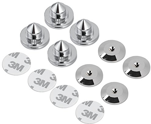 Zerone 4 PCS Kupfer Lautsprecher Spike Set HiFi Lautsprecher Audio Verstärker DAC CD Isolation Ständer Kegel Füße Stoßfest Basis Pad mit doppelseitigem Klebeband Item Title