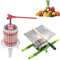 UISEBRT 7L Obstmühle Traubenmühle Apfelpresse & 6L Obstpresse Weinpresse Saftpresse Mechanisch mit Pressentuch