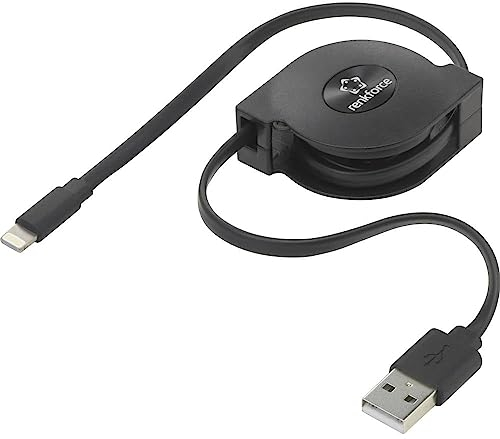 Renkforce USB-Kabel USB 2.0 USB-A Stecker, Apple Lightning Stecker 0.80 m Schwarz RF-4352330