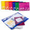 ANTEVIA - Lot de 5 Pochettes pour Documents de Voyage ou Autre | Plus DE 20 MODÈLES | Avion Porte Feuille Famille Femme Homme | Couleurs: Bleu Jaune Orange Rouge Vert Violet (Dusky)