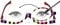 LJCZKA Gafas de Maquillaje con Lente Abatible Mujer, Gafas de Lectura Portatiles Gafas de Presbicia Plegables Cosmética 3,0