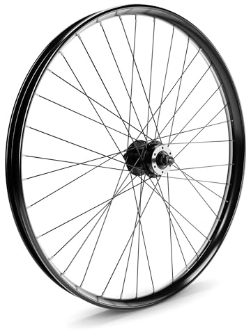 BBR Tuning Heavy Duty 12 Gauge 26Inch x 1.25 Inch Front Bike Rim - Bicycle Wheel - Mountain Bicicleta - Disc Brake Ready - Black
