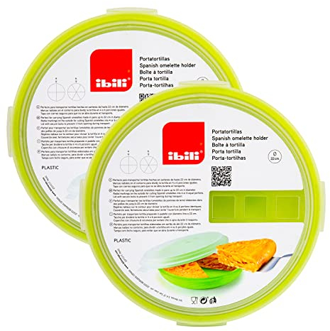 Lote de 2 Porta Alimentos en Plástico PP05, Libres de BPA (2x 21.5 cm)