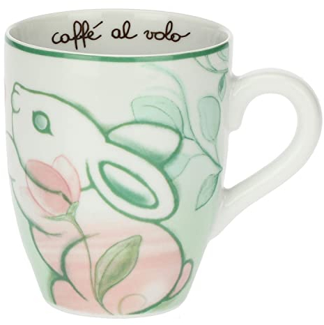 THUN Pasqua 2023, Mug in Porcellana Decorata a Mano, Linea Pasqua Favolosa, 36x25.5x2.5 cm h