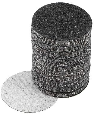 TA-VIGOR 50Pcs 50mm Wet and Dry Sanding Discs, 60 Grit 2 Inch Hook and Loop Sandpaper Electrostatic Sand Planting Silicon Carbide Sanding Discs