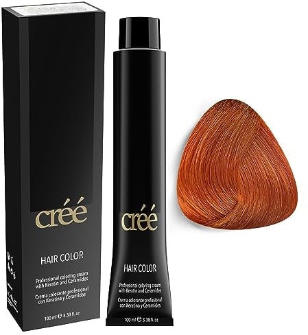 Cree Professional - Tinte permanente para el cabello, 100 ml, 3.4 onzas líquidas (rubio cobre claro, 8.4)