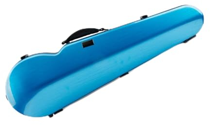 Fachmann Geigenkoffer Blauer, Leichter, Wasserdichter, Stoßfester Composite-Kohlefaser-Hartschalenkoffer In 4/4-Größe Mit Riemen Geigenkoffer