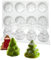 TUKE Moules en silicone 3D en forme d'arbre de Noël, moule à gâteau en silicone anti-adhésif de qualité alimentaire pour bonbons, chocolat, glaçons, outils de bricolage (arbre de Noël I)