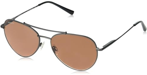 Serengeti Unisex-Erwachsene, rund, PETE-Matte, dunkles Gunmetal-Mineral, nicht polarer Driver-Gradient, multi, Einheitsgröße