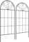 Outsunny Treillis de Jardin Lot de 2 Support pour Plantes grimpantes en métal - 51 x 120 cm Noir