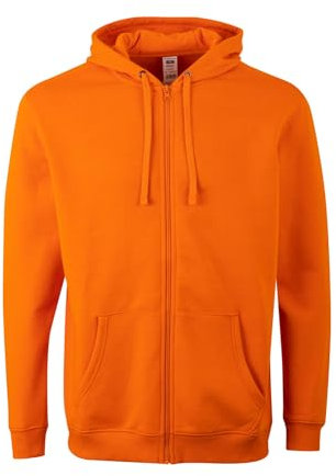 Mukua Sf270u Felpa con Cappuccio e Zip, Orange (Arancione), S Unisex-Adulto