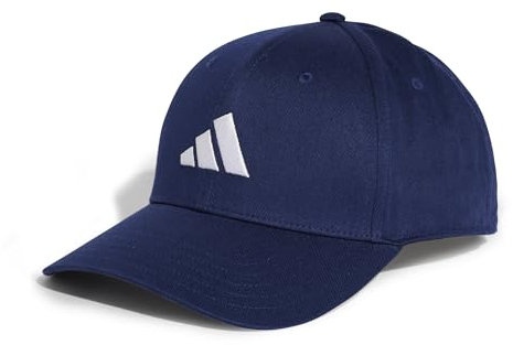 adidas Unisex Baseball Cap Cotton New Logo, Dark Blue/White, M