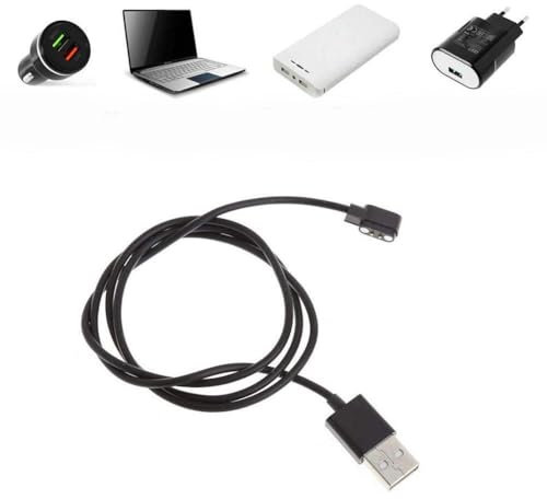 SeaAZqurtles Magnetic Smartwatch Charger Kit - 2 Pin Cable, PVC 2.84mm Universal Smart Watch Charger, Accessories