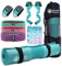 J Bryant Barbell Pad Set for Squats Bench Press Workout, Including Thick Cushioned Hip-Thrusts Pad with Carry Bag, Weight Lifting Straps, 3 Hip Resistance Band and 2 Ankle Straps for Cable Machines
