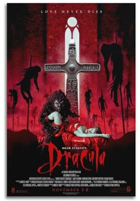 SUEJGUSJLU Dracula-Film-Horror-Poster, dekorative Malerei, Leinwand, Wandposter und Kunstdruck, moderne Familienschlafzimmer-Dekoration, Poster, 50 x 75 cm