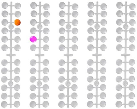 240Pcs Round False Nail Display Tips Clear Nail Art Display Chart Nail Art Color Display Tips Tool with Adhesive Sticker for Nail Polish Training Practicing Color Displaying Nail Design Salon